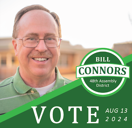 Bill Connors with a vote message